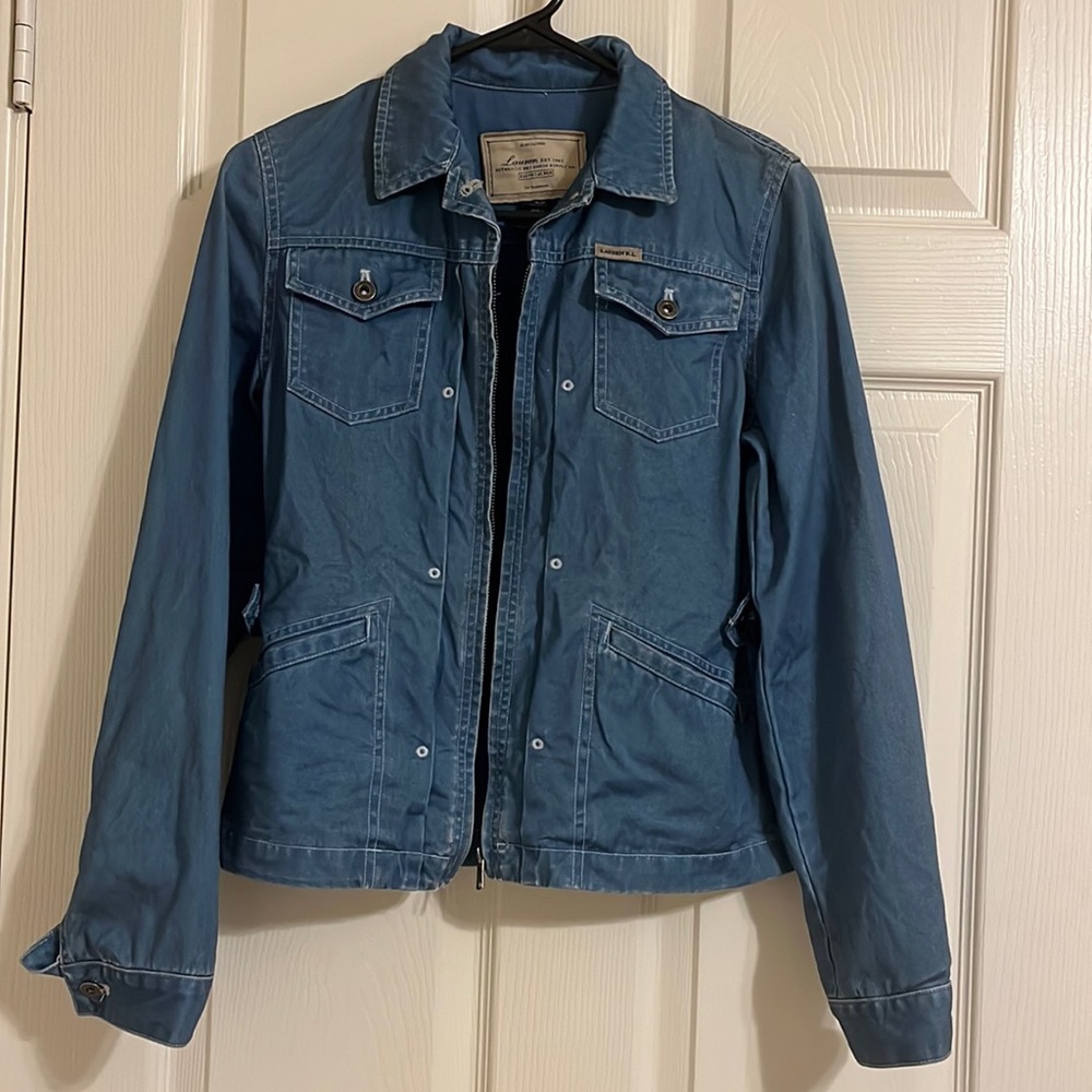 Vintage 80s lightweight Glen Canyon Ralph Lauren Denim Jacket Mens Petite